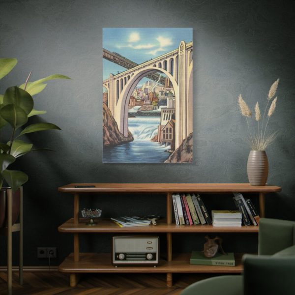 Spokane, Washington and Falls Standard Canvas