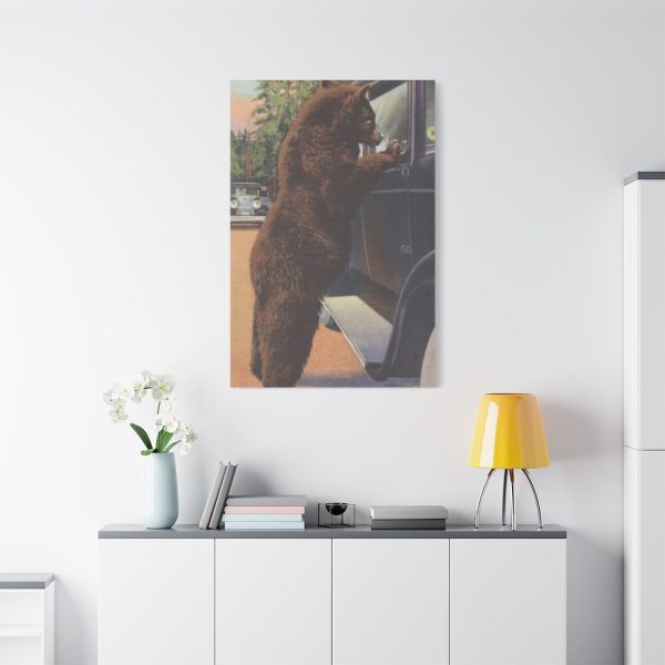 Hold up bear, Yellowstone National Park Standard Canvas