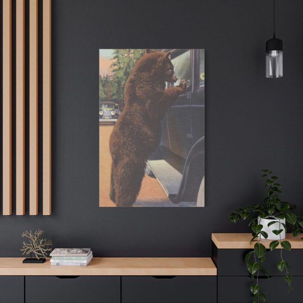 Hold up bear, Yellowstone National Park Standard Canvas