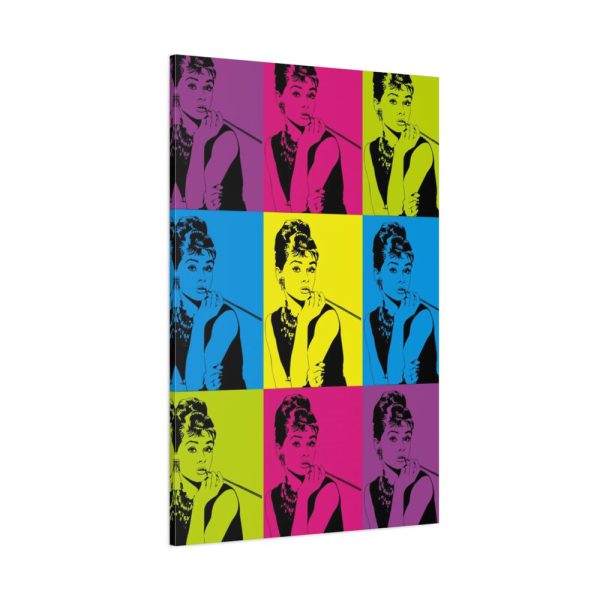 Audrey Hepburn Pop Art Standard Canvas