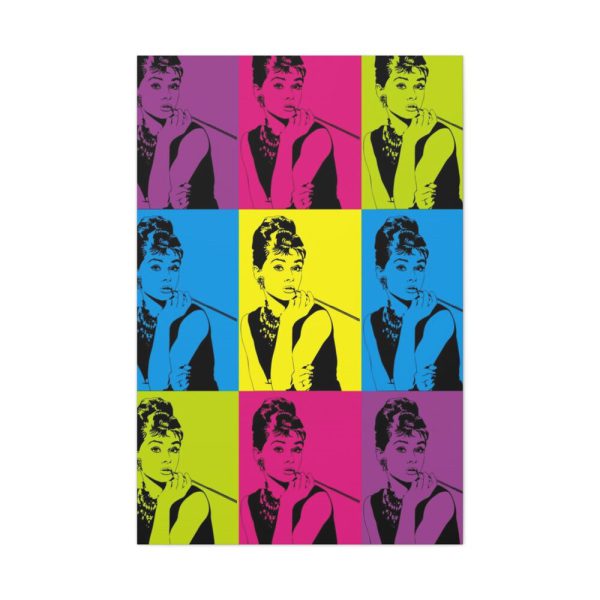 Audrey Hepburn Pop Art Standard Canvas