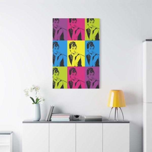 Audrey Hepburn Pop Art Standard Canvas