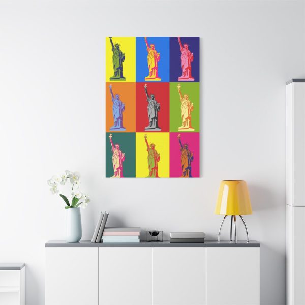 Statue Of Liberty Pop Art Standard Canvas