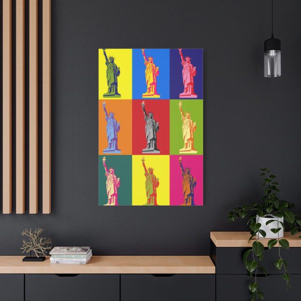 Statue Of Liberty Pop Art Standard Canvas