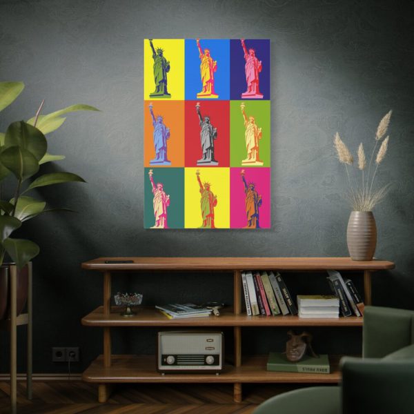 Statue Of Liberty Pop Art Standard Canvas