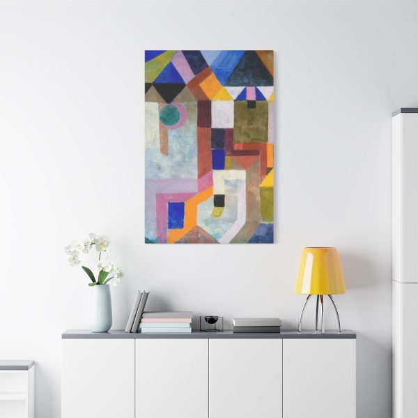 91655-87.jpg Colorful Architecture (1917) by Paul Klee Standard Canvas
