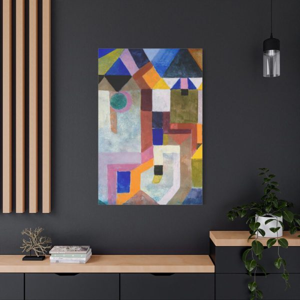91655-88.jpg Colorful Architecture (1917) by Paul Klee Standard Canvas