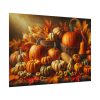 92408-132.jpg Assortment of Pumpkins, Gourds, and Autumn Leaves Poster
