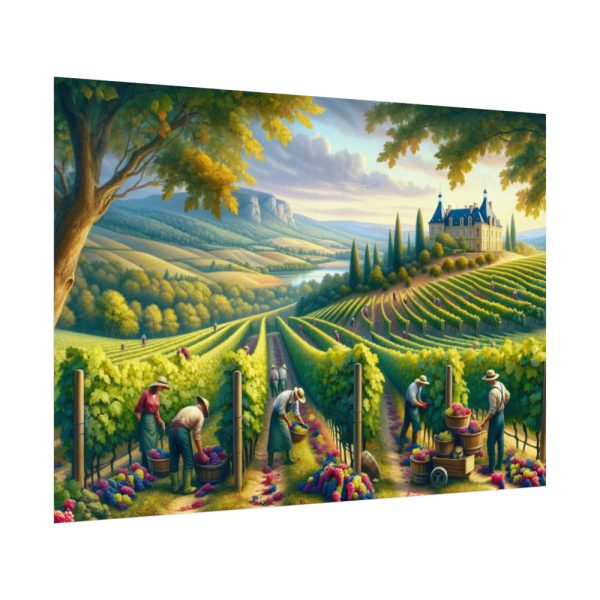 92408-137.jpg Vibrant Atmosphere of Winery Harvest Poster