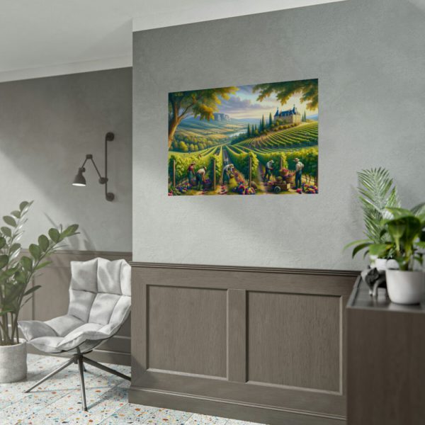 92408-139.jpg Vibrant Atmosphere of Winery Harvest Poster