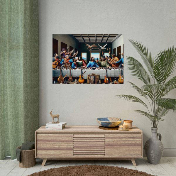 92408-143.jpg Modern Adaptation of Leonardo da Vinci's 'The Last Supper' With Legendary Musicians Poster