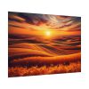 92408-147.jpg Golden Fields at Sunset With the Horizon Ablaze in Warm Colors Poster