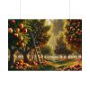 92408-151.jpg Orchard Bounty With Fruit-Laden Trees And RusticLadder Poster