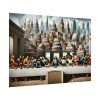 92408-157.jpg Modern Adaptation of Leonardo da Vinci's 'The Last Supper' With Iconic Architectural Wonders Poster
