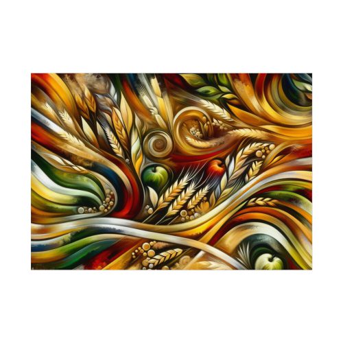 Abstract Harvest With Bold Colors an Patterns Poster