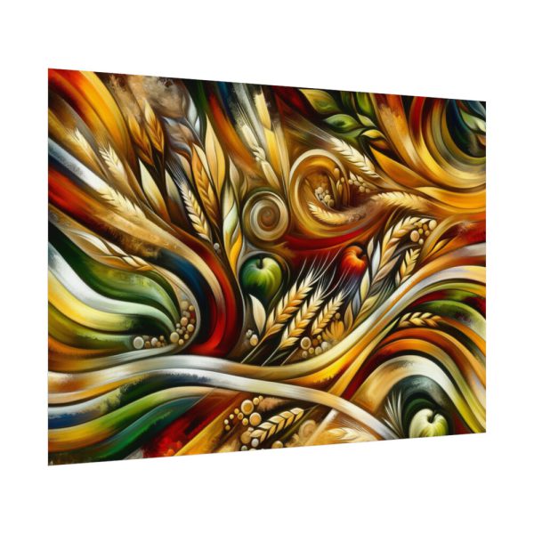 92408-172.jpg Abstract Harvest With Bold Colors an Patterns Poster