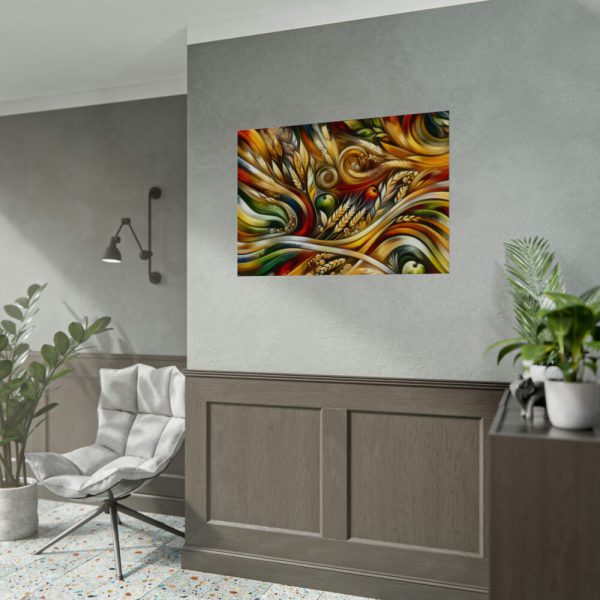 92408-174.jpg Abstract Harvest With Bold Colors an Patterns Poster
