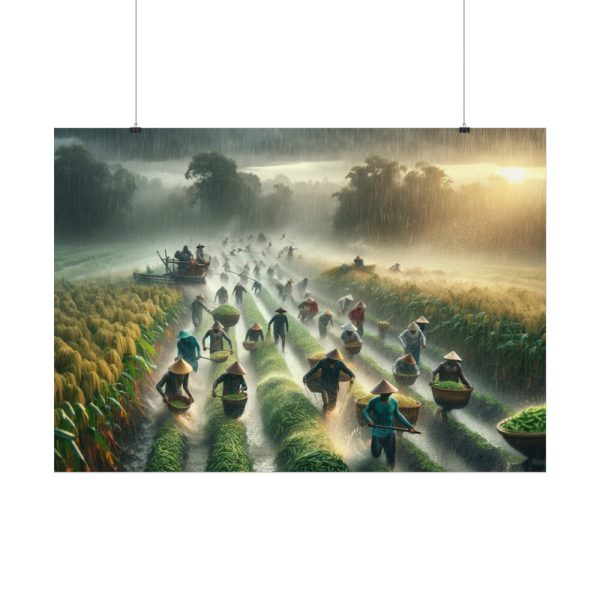 92408-196.jpg Harvest Rain in Field Poster
