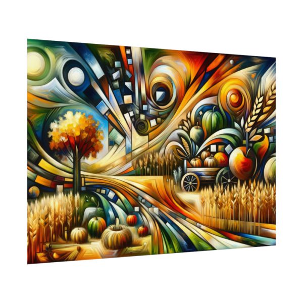 Harvest Theme Through Modern Art Styles Poster
