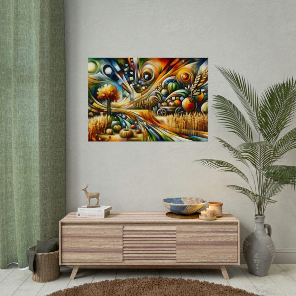 Harvest Theme Through Modern Art Styles Poster