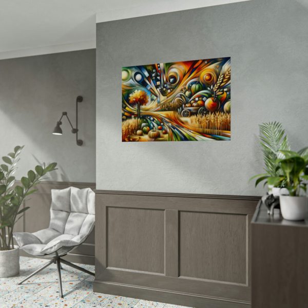 Harvest Theme Through Modern Art Styles Poster