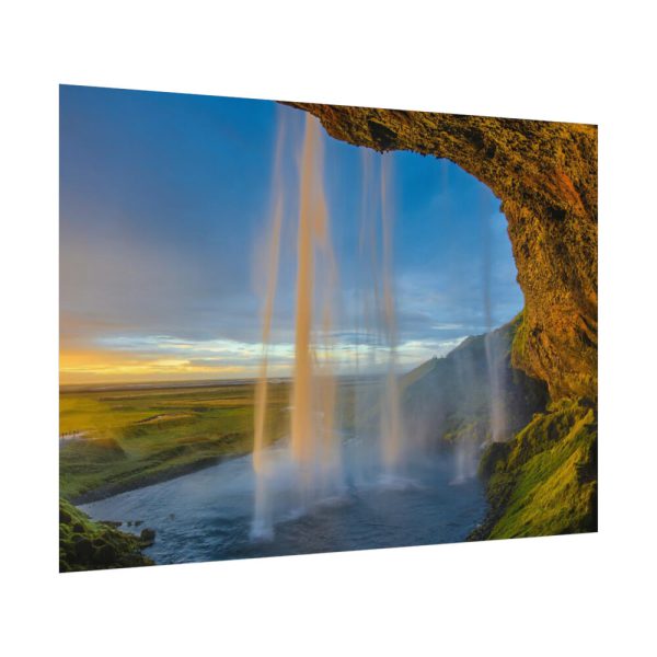 92408-242.jpg Waterfall on Cave Poster