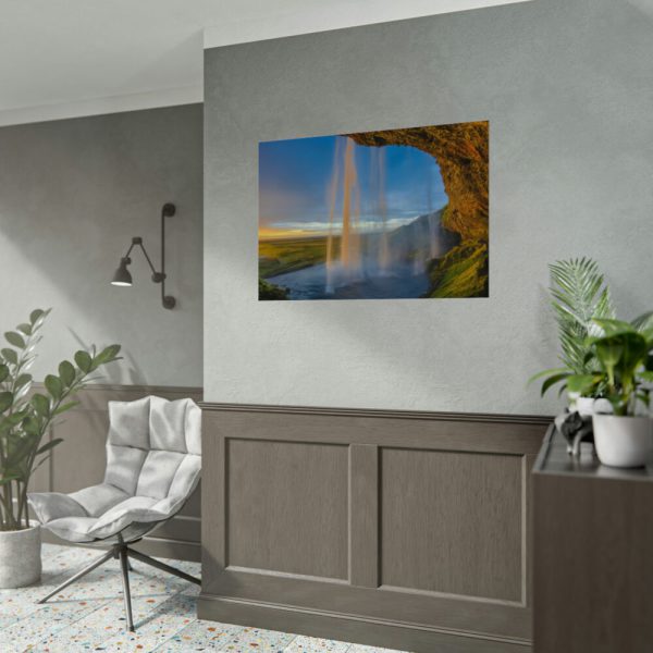 92408-244.jpg Waterfall on Cave Poster