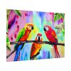 92408-257.jpg Three Red Parrot Tropical Birds Poster