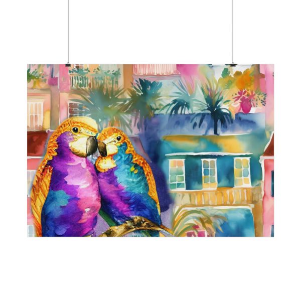 92408-261.jpg Cuba Havana Parrots Poster