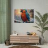 92408-268.jpg Parrot On A Snowy Branch Poster