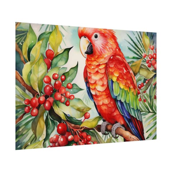 92408-272.jpg Branch Surrounded by Pine and Holly Berry Poster