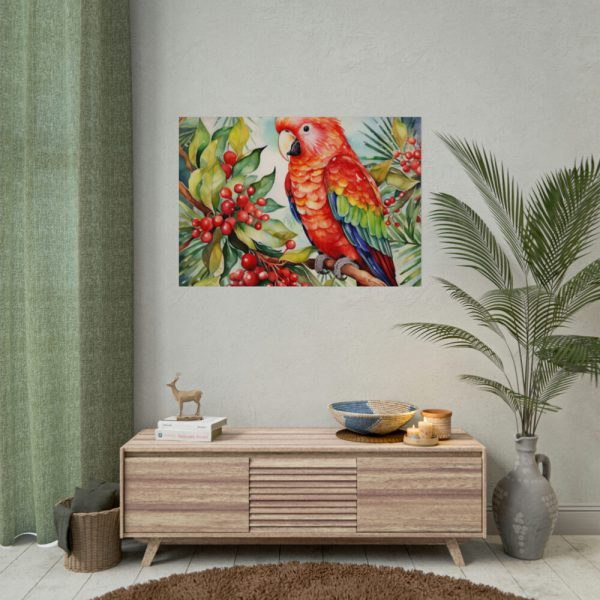 92408-273.jpg Branch Surrounded by Pine and Holly Berry Poster