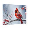 Red Cardinal Bird Winter Poster