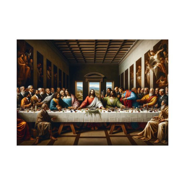 92408-280.jpg Leonardo da Vinci's The Last Supper World Leaders From Historical Periods Poster