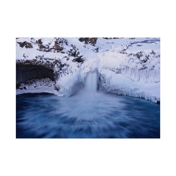 92408-335.jpg Waterfall in Winter Poster