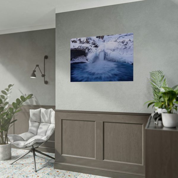 92408-339.jpg Waterfall in Winter Poster
