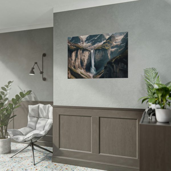 Grand Mountain Waterfall Poster