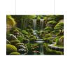 92408-381.jpg Zen Waterfall Garden in Japanese Style Poster