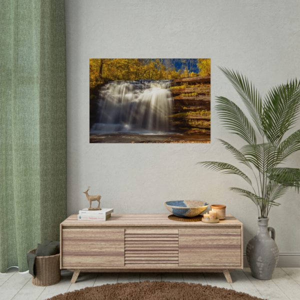 92408-388.jpg Waterfall in Autumn Poster