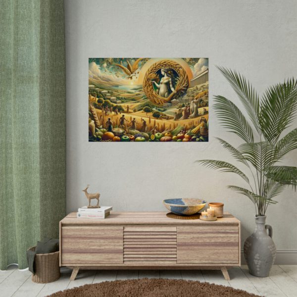 92408-398.jpg Mythological and Historical Elements to Depict Ancient Harvest Poster