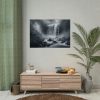 92408-403.jpg Waterfall on Rainy Day Poster