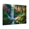 Waterfall Cascading Down Into Serene Pool Poster