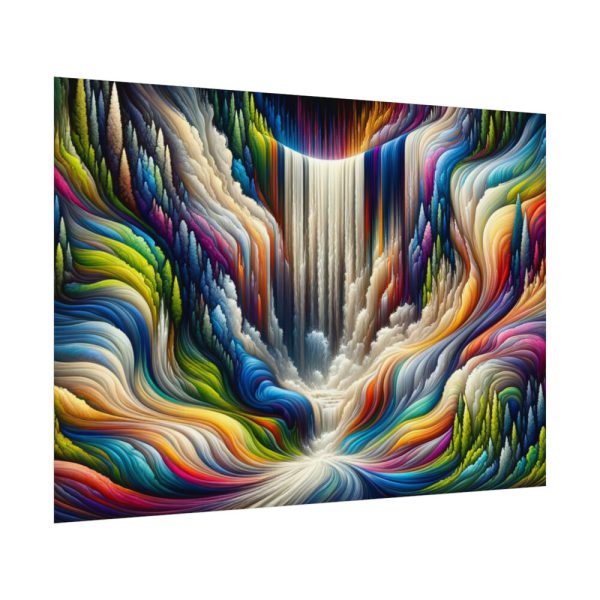 92408-487.jpg Abstract Art Piece of Waterfall Poster