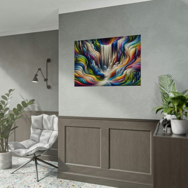 92408-489.jpg Abstract Art Piece of Waterfall Poster