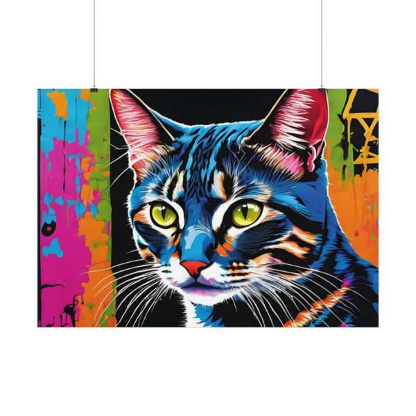 Cat Pop Art Illustration Poster