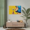 Girl With Blue Hair in Pop Art Style Poster