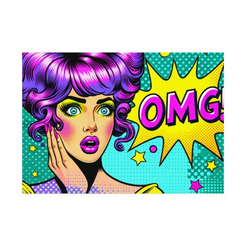 OMG Comics Abstraction Poster