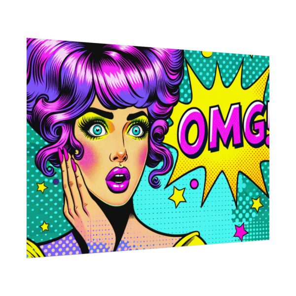OMG Comics Abstraction Poster