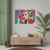 Pop Art Woman With Pink Donuts Poster