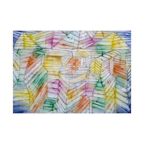 Theater–Mountain–Construction (1920) by Paul Klee Poster